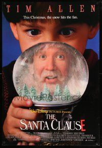 6r416 SANTA CLAUSE lenticular DS 1sh '94 Disney, fat jolly Tim Allen, Christmas comedy!