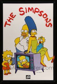 6r599 SIMPSONS tv poster '94 Matt Groening, cartoon art of TV's favorite family!