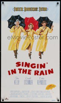 6r712 SINGIN' IN THE RAIN 21x36 video poster R92 Gene Kelly, Donald O'Connor, Debbie Reynolds!