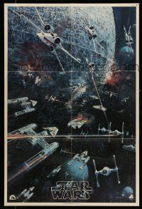 6r659 STAR WARS 22x33 music poster '77 George Lucas classic sci-fi epic, John Berkey artwork!