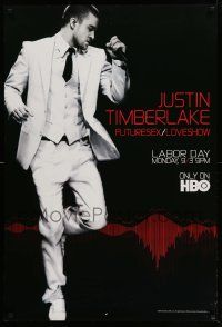 6r592 JUSTIN TIMBERLAKE tv poster '07 Futuresex/Loveshow, cool full-length image of the star!