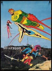 6r815 OUTSIDERS 22x30 special '85 Jim Aparo artwork of misfit superheroes!