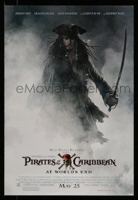 6r818 PIRATES OF THE CARIBBEAN: AT WORLD'S END 2-sided 19x27 special '07 Depp, Knightley & more!