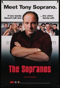 6r600 SOPRANOS video tv poster '99 cool image of James Gandolfini & cast!