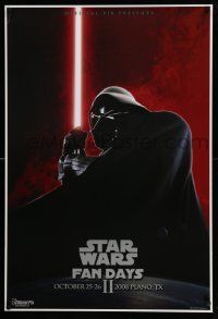 6r837 STAR WARS FAN DAYS 27x40 special '08 image of Darth Vader with signature red lightsaber!
