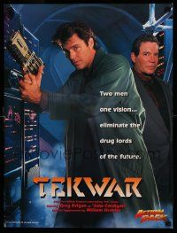 6r602 TEKWAR tv poster '94 Greg Evigan, William Shatner, cool sci-fi image!