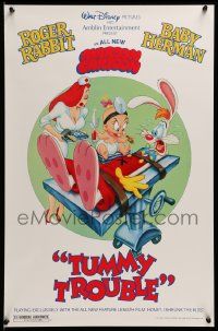 6r849 TUMMY TROUBLE 17x26 special '89 Roger Rabbit & sexy nurse Jessica with doctor Baby Herman!