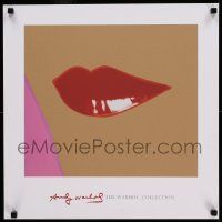 6r544 WARHOL COLLECTION 20x20 art print '12 great close-up artwork of red lips!