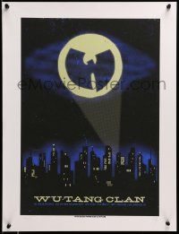 6r666 WU-TANG CLAN signed 18x23 music poster '07 by artist Lil Tuffy, Batman parody art, 196/200!