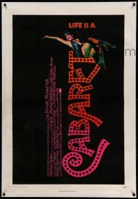 6s034 CABARET linen 1sh '72 Liza Minnelli in Nazi Germany, directed by Bob Fosse, Joseph Caroff art