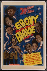6s074 EBONY PARADE linen 1sh '47 Dorothy Dandridge, Cab Calloway & others in Soundies compilation!