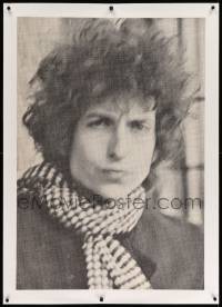 6t069 BOB DYLAN linen 29x41 commercial poster '60s great portrait from his Blonde on Blonde album!