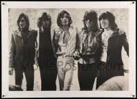 6t125 ROLLING STONES linen 28x40 commercial poster '72 great portrait of the legendary rock band!