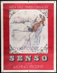 6t168 SENSO linen French 1p R75 Luchino Visconti's Senso, great different art of Granger & Valli!