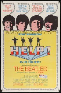 6w083 HELP 1sh '65 great images of The Beatles, John, Paul, George & Ringo, rock & roll classic!