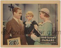 6w001 FOOTLIGHT PARADE LC '33 c/u of smiling James Cagney, Joan Blondell & Claire Dodd, ultra rare!