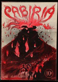 6w063 CABIRIA souvenir program book '14 incredible E.H. Pfeiffer Italian volcano art, very rare!
