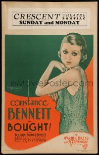 6w033 BOUGHT WC '31 sexy Constance Bennett is left poor when her dad dies & becomes a model, rare!