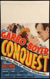 6w038 CONQUEST WC '37 Greta Garbo as Marie Walewska, Charles Boyer as Napoleon Bonaparte, rare!