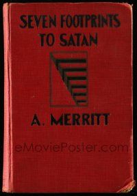 6x098 7 FOOTPRINTS TO SATAN hardcover book '29 Merritt's novel with scenes from Thelma Todd movie!