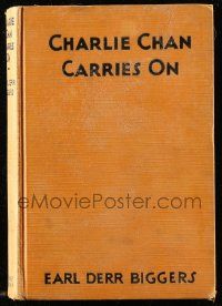 6x113 CHARLIE CHAN CARRIES ON hardcover book '31 Earl Derr Biggers' novel w/scenes from the movie!
