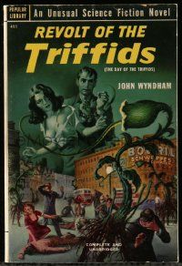 6x068 DAY OF THE TRIFFIDS paperback book '62 unusual science fiction novel, Revolt of the Triffids!