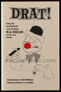 6x120 DRAT hardcover book '68 W.C. Fields view on life in his own words, Hirschfeld art!