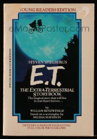 6x248 E.T. THE EXTRA TERRESTRIAL softcover book '88 special book club edition with color images!