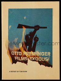 6x251 EXODUS softcover book '61 Otto Preminger, cover art of arms reaching for rifle by Saul Bass!