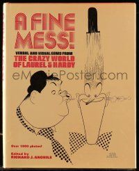 6x129 FINE MESS hardcover book '75 The Crazy World of Laurel & Hardy, Al Hirschfeld art!