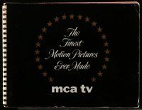 6x041 FINEST MOTION PICTURES EVER MADE spiral-bound campaign book '60s MCA TV releases!