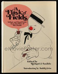6x130 FLASK OF FIELDS hardcover book '72 from the films of W.C. Fields, Hirschfeld art!