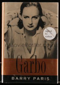 6x132 GARBO signed hardcover book '95 by author Barry Paris, a heavily illustrated biography!