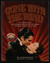 6x273 GONE WITH THE WIND: THE DEFINITIVE ILLUSTRATED HISTORY softcover book '89 by Herb Bridges!