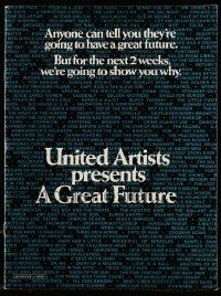 6x030 UNITED ARTISTS 1975 campaign book '75 great unused Saul Bass Rosebud art, Spy Who Loved Me!