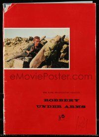 6x383 ROBBERY UNDER ARMS English pressbook '58 hold up goes wrong in the Australian Outback!