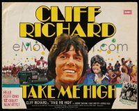 6x385 TAKE ME HIGH English pressbook '73 art of Cliff Richard, hear him sing 12 great new hits!