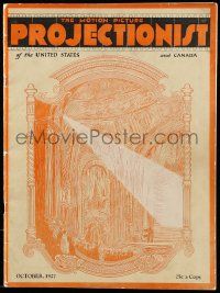 6x054 MOTION PICTURE PROJECTIONIST vol 1 no 1 exhibitor magazine October 1927 new talking movies!