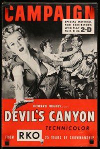 6x509 DEVIL'S CANYON 2-D pressbook '53 artwork of sexy Virginia Mayo, Dale Robertson!