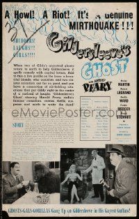 6x583 GILDERSLEEVE'S GHOST pressbook '44 Harold Peary horror comedy, a genuine mirthquake!