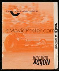 6x628 HOT ROD ACTION pressbook '69 exciting world of speed, drag racing & records, cool car images!