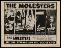 6x731 MOLESTERS pressbook '64 bizarre Swiss pseudo-documentary about child molesters!