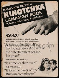6x758 NINOTCHKA pressbook R48 art of Greta Garbo & Melvyn Douglas, directed by Ernst Lubitsch!