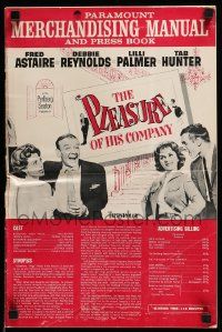 6x793 PLEASURE OF HIS COMPANY pressbook '61 Astaire, Debbie Reynolds, Lilli Palmer, Tab Hunter