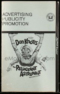 6x812 RELUCTANT ASTRONAUT pressbook '67 wacky Don Knotts in the maddest mixup in space history!
