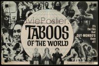 6x901 TABOOS OF THE WORLD pressbook '65 I Tabu, AIP, it's the picture that OUT-MONDO's them all!