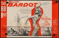 6x992 WOMAN LIKE SATAN pressbook '59 La Femme et le Pantin, sexiest Brigitte Bardot!