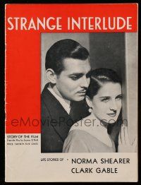 6x340 STRANGE INTERLUDE softcover book '32 Clark Gable loves Norma Shearer in World War I!