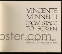 6x356 VINCENTE MINNELLI FROM STAGE TO SCREEN softcover book '83 at the Palm Springs Desert Museum!