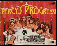 6x382 PERCY'S PROGRESS English pressbook '74 art of Leigh Lawson in bed w/Elke Sommer & sexy women!